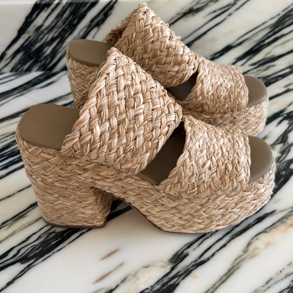Farm Rio Braided Raffia Platform Sandal - Picture 4 of 8